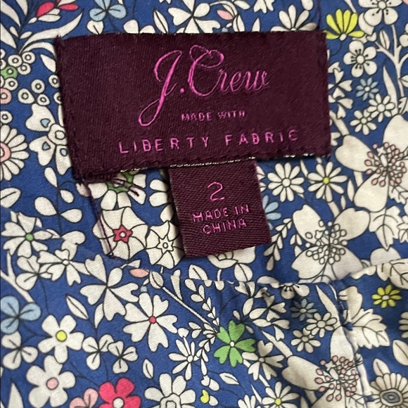 J Crew Long tiered dress Liberty June's Meadow - Picture 7 of 7